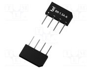 Bridge rectifier: single-phase; Urmax: 50V; If: 4A; Ifsm: 80A; flat DIOTEC SEMICONDUCTOR