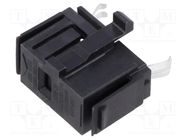 Fuse holder; cylindrical fuses; 5x20mm; snap-fastener; black SCHURTER