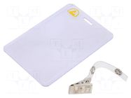 Badge holder; ESD; 10pcs; vertical STATICTEC