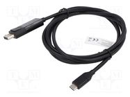 Adapter; DisplayPort 1.4,bidirectional; 2m; black DIGITUS