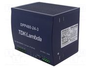 Power supply: switching; for DIN rail; 480W; 24VDC; 20A; -40÷71°C TDK-LAMBDA