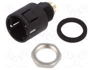 Connector: circular; 620; 63V; PIN: 5; socket; male; soldering; 2A 