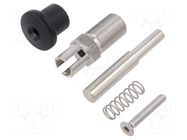 Indexing plungers; Thread: M20; 12mm; stainless steel ELESA+GANTER