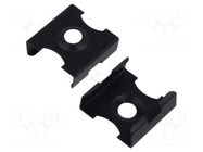 Holder; black; 45-STN; stainless steel; 45-ALU,SILER,TAN-C5 KLUŚ