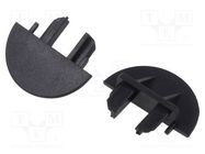 Cap for LED profiles; black; MICRO-NK KLUŚ