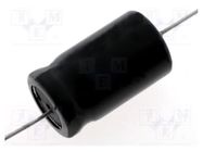 Capacitor: electrolytic; bipolar; THT; 100uF; 100VDC; Ø18x39mm SR PASSIVES