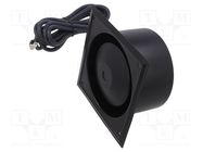 Loudspeaker; horn; 10W; 8Ω; 121x121x70mm; 570÷4400Hz; IP67 VISATON