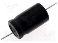 Capacitor: electrolytic; bipolar; THT; 22uF; 100VDC; Ø12x30mm; ±20% SR PASSIVES