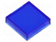 Actuator lens; 22mm; 61; blue,transparent; plastic; Dim: 20x20mm EAO
