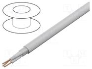 Wire: coaxial; chainflex® CFCLEAN2,RG178; white; wire; Cu; 6.5mm IGUS