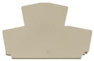 End plate WAP WDK2.5L, suitable for WDK2.5, dark beige, Weidmuller