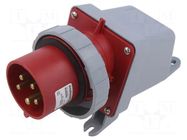 Connector: AC supply 3-phase; socket; male; 32A; 415VAC; IP&S; IP67 AMPHENOL