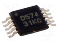 IC: D/A converter; 8bit; 188ksps; Ch: 4; VSSOP10; -40÷105°C TEXAS INSTRUMENTS