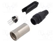 Connector: XLR; plug; male; PIN: 6; straight; for cable; soldering NEUTRIK