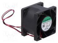 Fan: DC; axial; 12VDC; 40x40x28mm; 26.16m3/h; 43.9dBA; ball SUNON