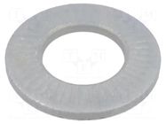 Washer; internally serrated; M12; D=24mm; h=2.9mm; spring steel BOSSARD