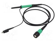 Probe: for oscilloscope; passive; 250MHz; 1MΩ; 1.4ns; 10÷35pF; 1.2m CAL TEST