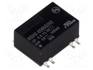 Converter: DC/DC; 2W; Uin: 4.5÷13.2V; Uout: 5VDC; Iout: 400mA; SMT RECOM