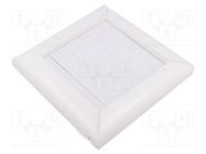 Accessories: ventilation grille; white; Body dim: 174x174x41mm DOSPEL S.A.