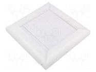 Accessories: ventilation grille; white; Body dim: 174x174x41mm DOSPEL S.A.