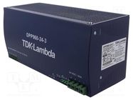 Power supply: switching; for DIN rail; 960W; 24VDC; 40A; -40÷71°C TDK-LAMBDA