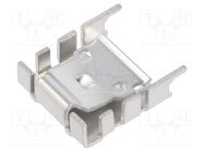 Heatsink: moulded; U; TO220; grey; L: 25mm; W: 8.5mm; H: 29.5mm; 20K/W ALUTRONIC