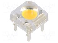 LED Super Flux; white warm; 7.62x7.62mm; 22000÷25000mcd; 33÷38lm OPTOSUPPLY