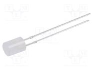 LED; 5mm; white; 750÷1120mcd; 140°; Front: flat; 15V; No.of term: 2 OPTOSUPPLY