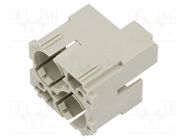 Connector: HDC; contact insert; male; 50V; UL94V-0; Modules: 2 ILME