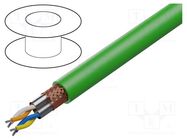 Wire: data transmission; ETHERLINE® Cat.5; 2x2x22AWG; green; PUR LAPP