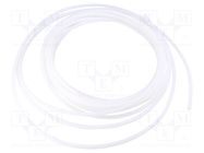 Hose; max.25bar; PTFE; 4mm; white; -70÷260°C PNEUMAT