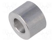 Spacer sleeve; 7mm; cylindrical; aluminium; Out.diam: 10mm 