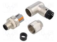 Connector: M12; plug; PIN: 4; male; D code-Ethernet; for cable; 60V PHOENIX CONTACT