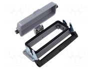 Enclosure for connectors: HDC; size H-B 24; with latch; straight LAPP