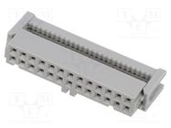 Connector: IDC; plug; female; PIN: 26; IDC; for ribbon cable; 1.27mm 3M