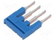 Comb bridge; blue; terminals: 4; 3.5mm PHOENIX CONTACT