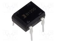 Bridge rectifier: single-phase; 250V; If: 1A; Ifsm: 40A; DIL; THT DIOTEC SEMICONDUCTOR