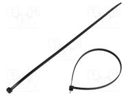 Cable tie; L: 275mm; W: 4.35mm; polyamide; black; 100pcs; -35÷85°C Goobay