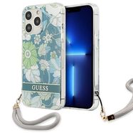 Guess GUHCP13LHFLSN iPhone 13 Pro / 13 6.1&quot; green/green hardcase Flower Strap, Guess