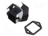 Enclosure for connectors: HDC; size H-A 3; with latch; angled LAPP