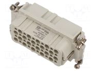 Connector: HDC; contact insert; female; EPIC H-D; PIN: 40; 10A; 250V LAPP
