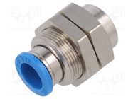 Push-in fitting; threaded,straight; -0.95÷6bar; Thread: G 1/4" 