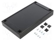 Enclosure: multipurpose; X: 112mm; Y: 200mm; Z: 31mm; ABS; black SUPERTRONIC