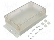 Enclosure: multipurpose; X: 106mm; Y: 208mm; Z: 56mm; ABS; grey SUPERTRONIC