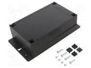 Enclosure: multipurpose; X: 10mm; Y: 208mm; Z: 26mm; ABS; black SUPERTRONIC