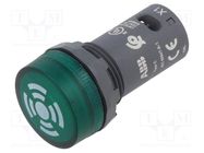 22mm; CB1; Ø22.3mm; 24VAC; 24VDC; 48mA; Backlight colour: green ABB