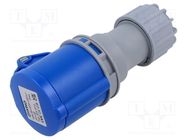 Connector: AC supply; plug; female; 16A; IEC 60309; IP44; PIN: 3 TAIZHOU BAOLUDA ELECTRIC