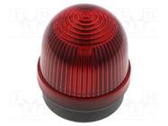 Signaller: lighting; continuous light; red; 12÷230VDC; 12÷230VAC WERMA