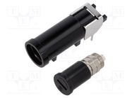 Fuse holder; cylindrical fuses; THT; -40÷85°C; 16A; UL94V-0; black SCHURTER