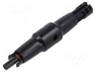 Connector: solar; plug; female; 30A; 1kV; IP67; straight; for cable QOLTEC